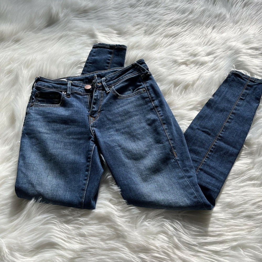 True Religion Womens 26 Jennie Curvy Stretch Skinny Jeans Medium Blue